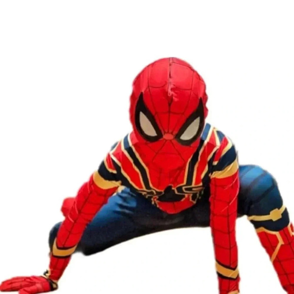Other - Puffed Spider man costume with premium mask Boys Medium (8-10)